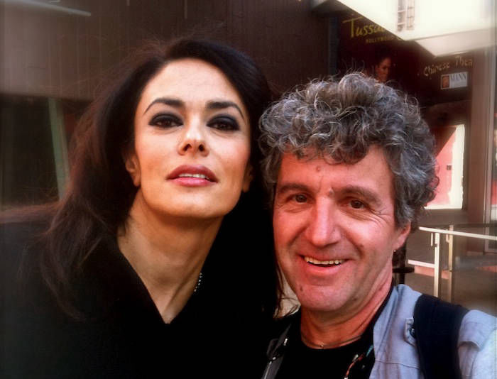 Photo Alberto with Maria Grazia Cucinotta